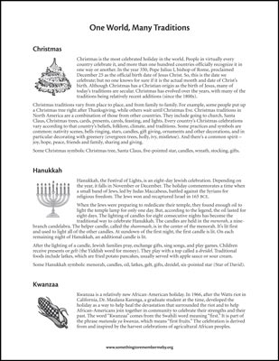 One World, Many Traditions