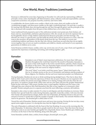 One World, Many Traditions