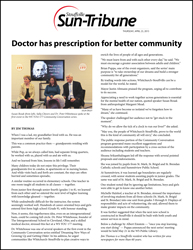 Doctor has prescription for better community
